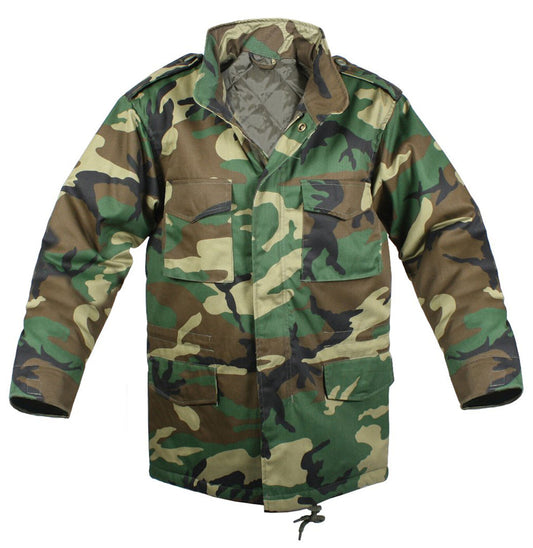 Rothco Camo M-65 Field Jacket With Liner - Woodland Camo