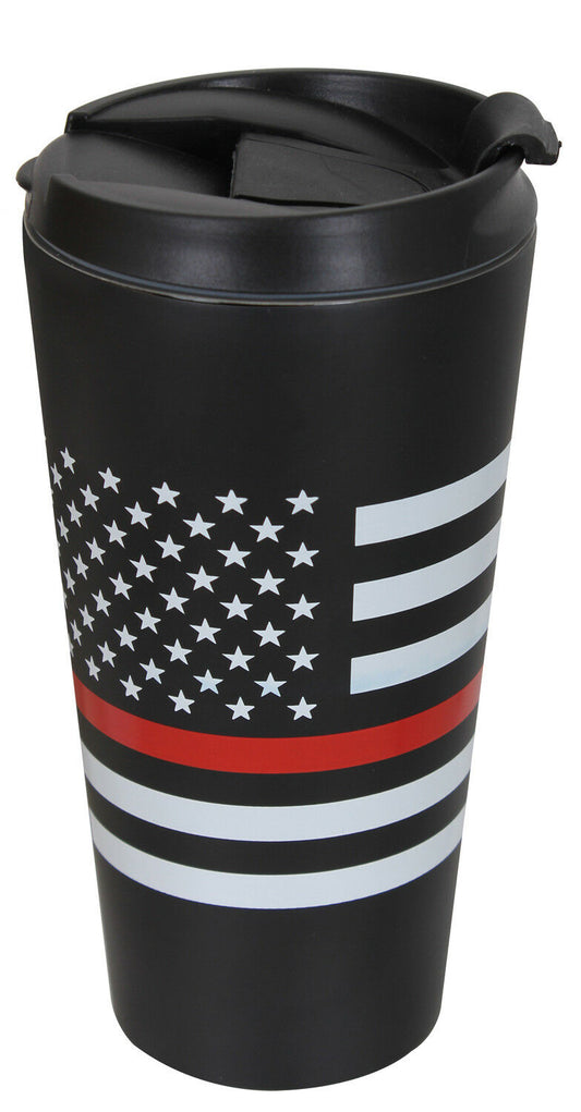 Rothco Thin Red Line Flag Travel Mug