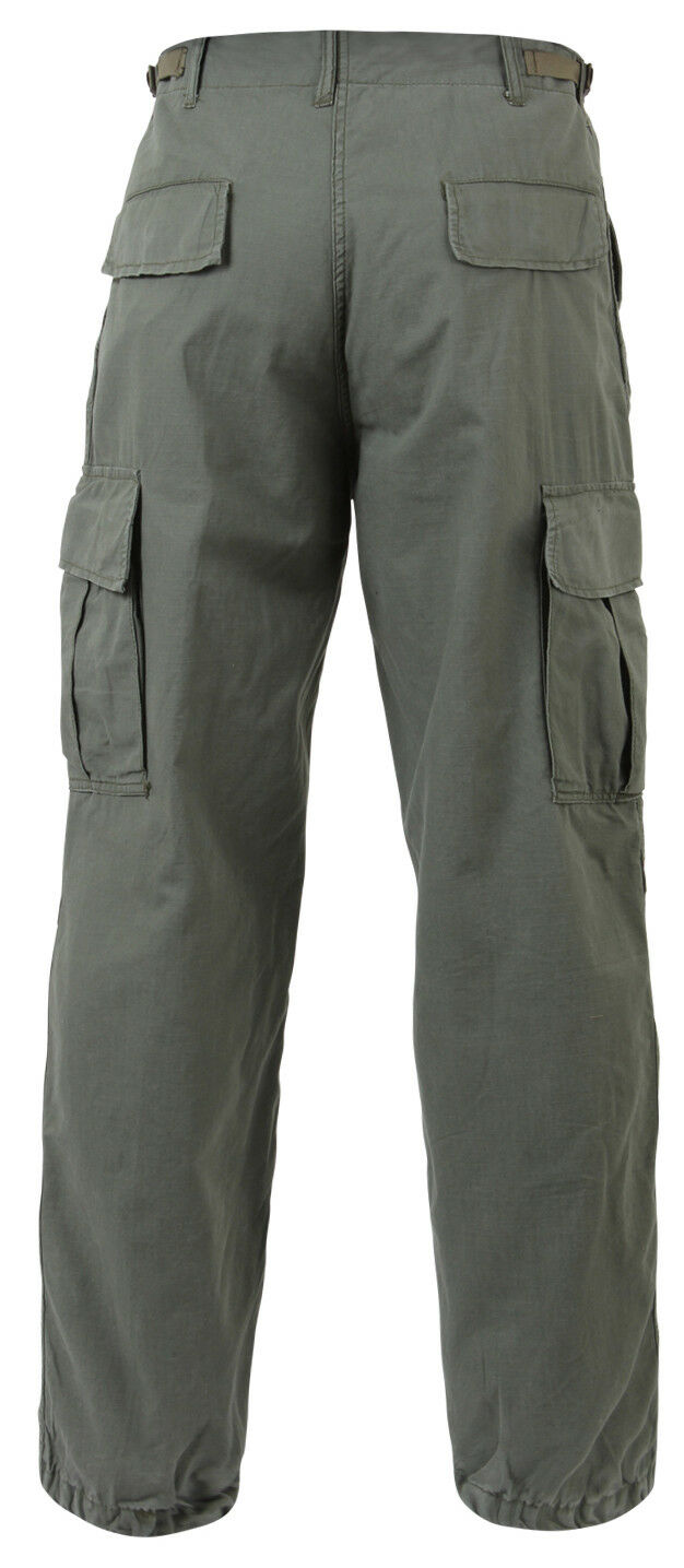 Rothco Vintage Vietnam Rip-Stop Fatigue Pants - Olive Drab Green