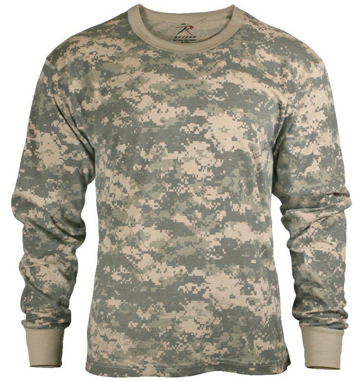 Rothco Long Sleeve Digital Camo T-Shirt - ACU Digital Camo