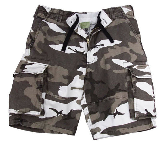 Rothco Vintage Camo Paratrooper Cargo Shorts - City Camo