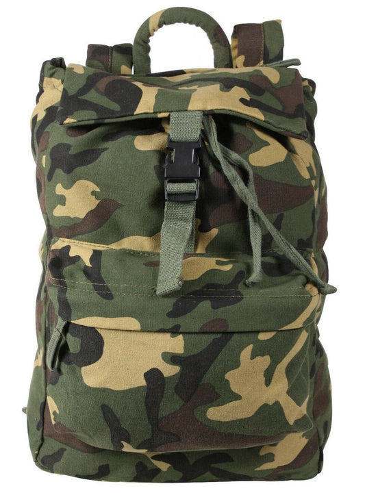 Rothco Canvas Daypack - Woodland Camo
