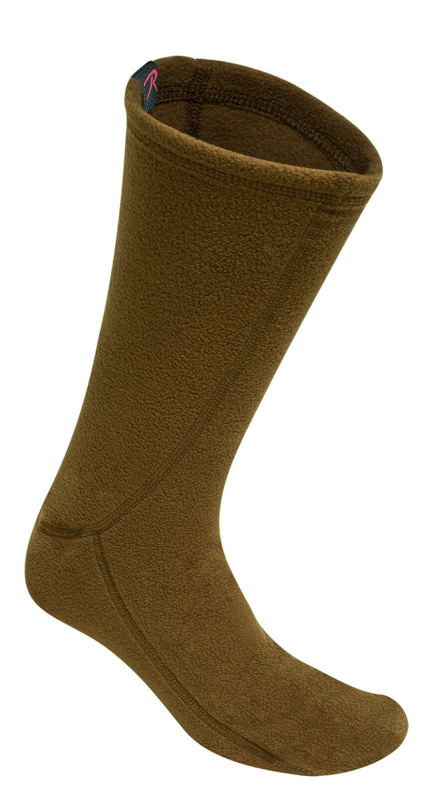 Brown Polar Fleece Boot Over Sock Liners Warm Comfy Cold Weather Feet Protection