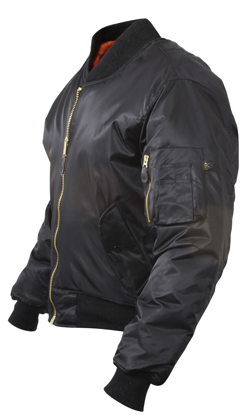 Rothco Concealed Carry MA-1 Flight Jacket - Black