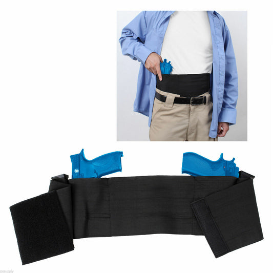 Rothco Ambidextrous Concealed Elastic Belly Band Holster - Black