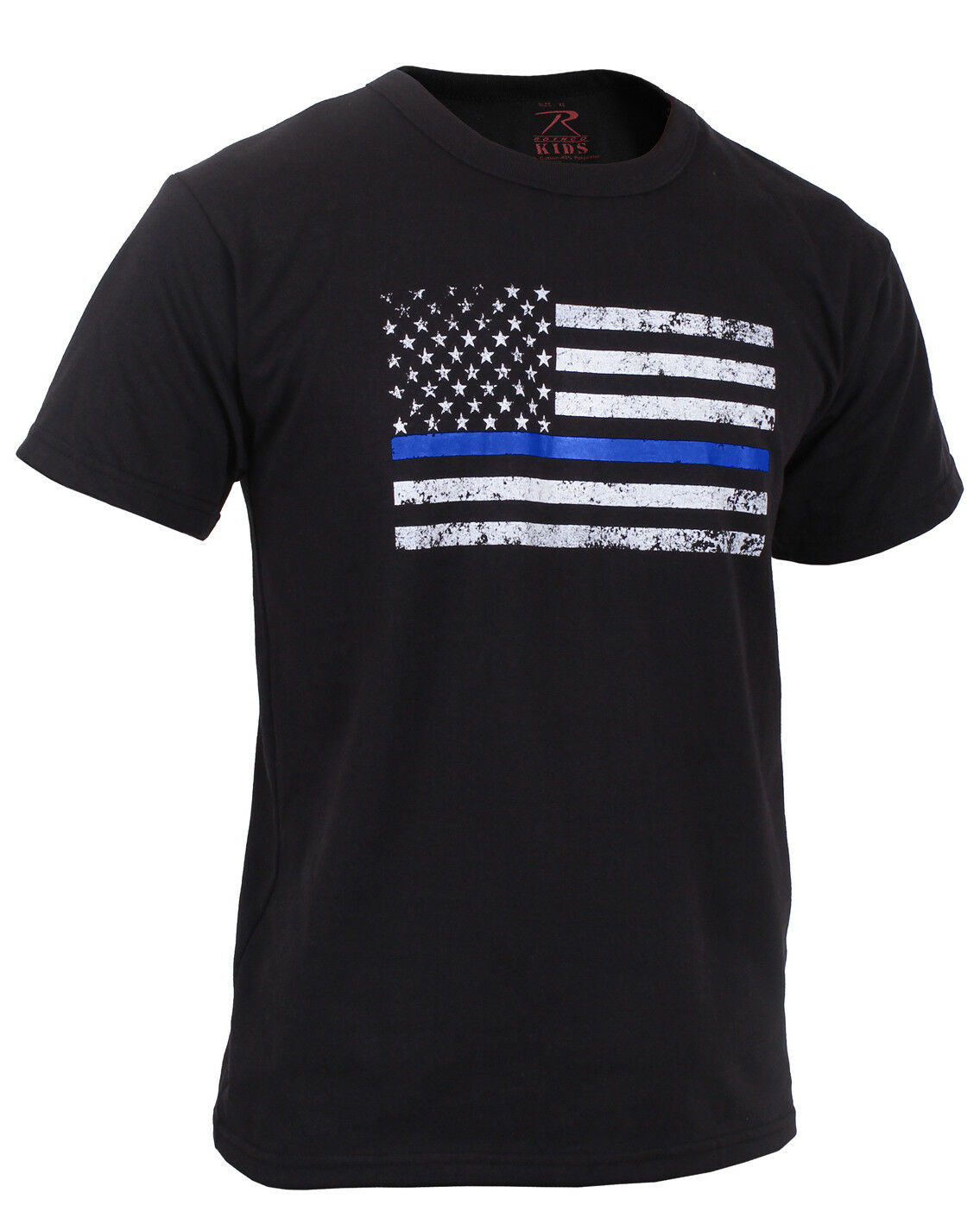Rothco Kids Thin Blue Line US Flag T-Shirt