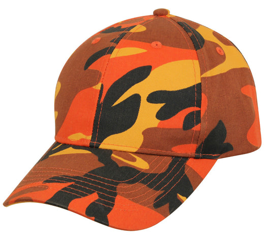 Rothco Color Camo Supreme Low Profile Cap - Savage Orange Camo