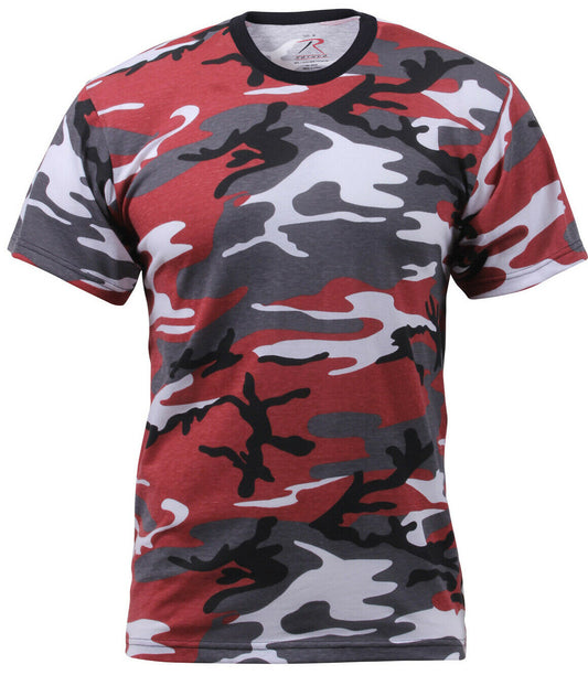 Rothco Color Camo T-Shirts - Red Camo