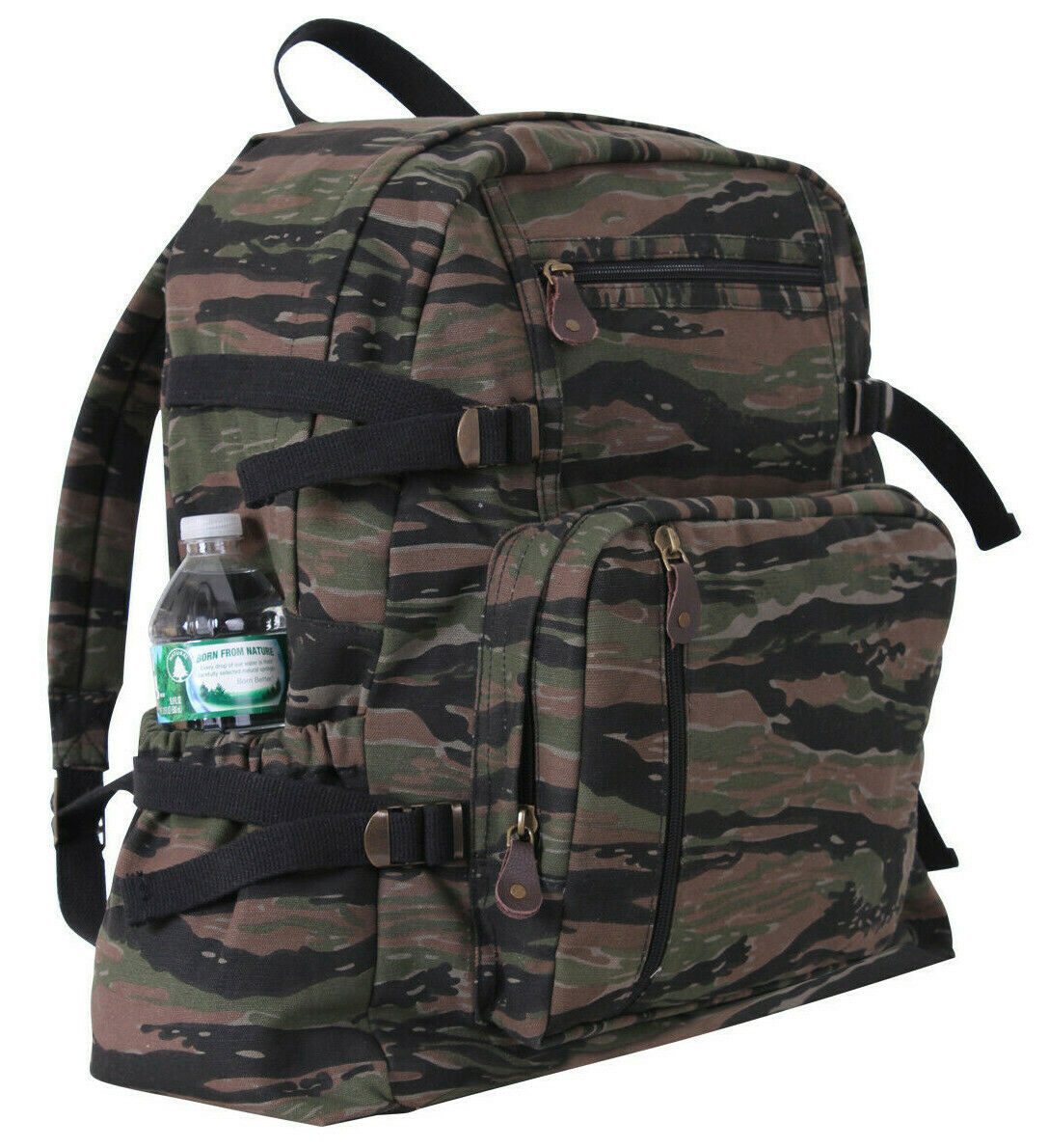 Rothco Jumbo Vintage Canvas Backpack - Tigerstripe Camo