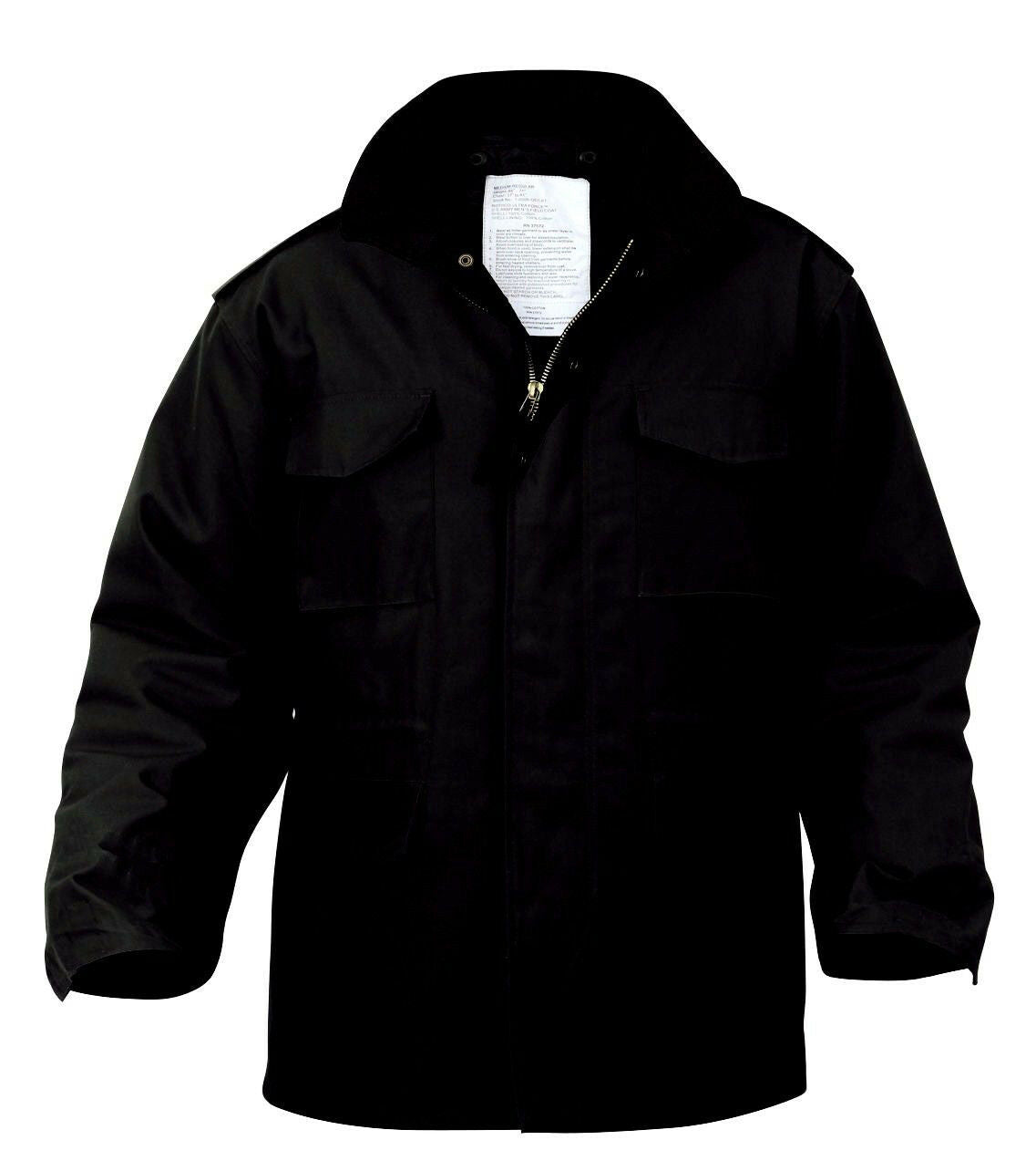 Rothco M-65 Field Jacket With Liner - Black