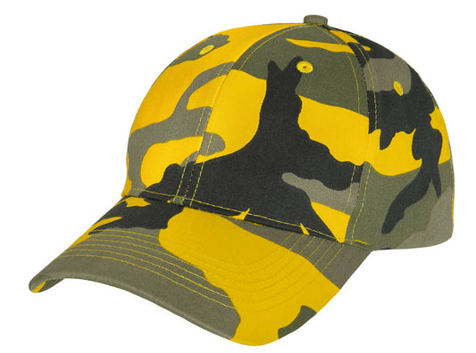 Rothco Color Camo Supreme Low Profile Cap - Yellow Stinger Camo