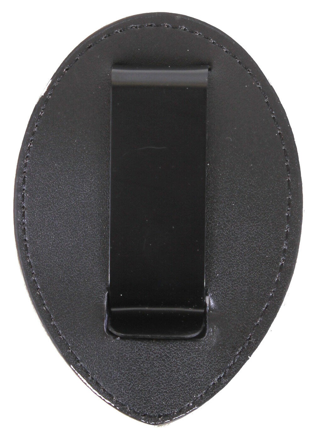 Rothco Leather Clip-On Badge Holder - Black