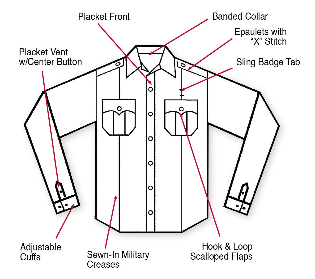 Rothco Long Sleeve Uniform Shirt