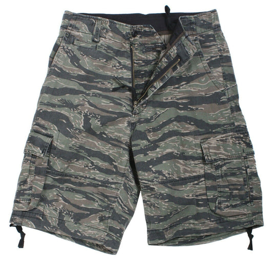 Rothco Vintage Camo Infantry Utility Shorts - Tiger Stripe Camo
