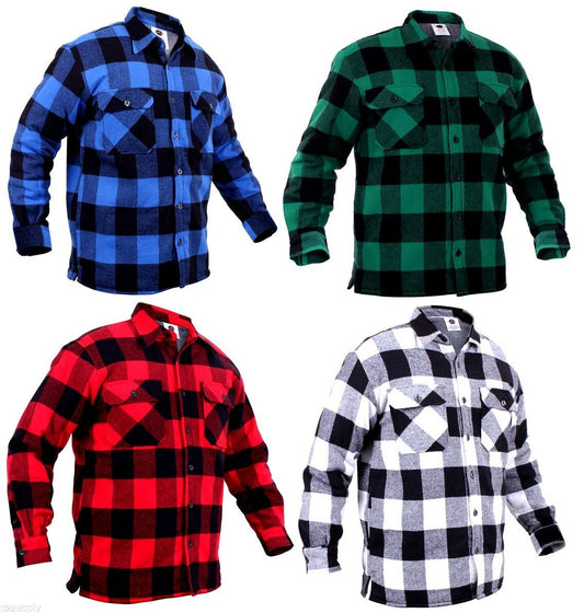 Rothco Extra Heavyweight Buffalo Plaid Sherpa Lined Flannel Shirts