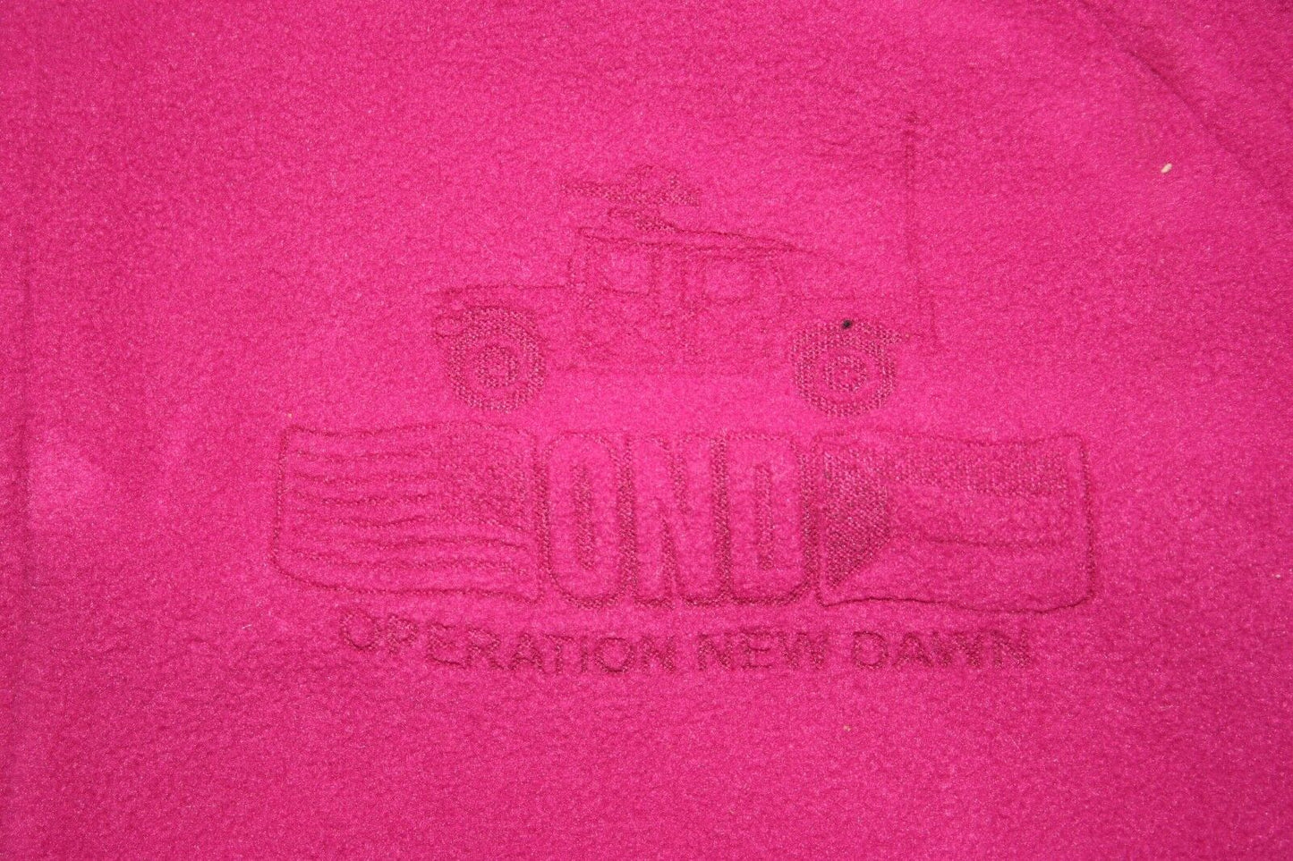 Womens Fuchsia Fleece Jacket With Military Discreet Military Design OND Kuwait