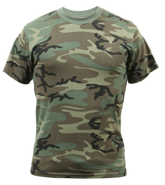 Rothco Vintage Camo T-Shirts - Woodland Camo