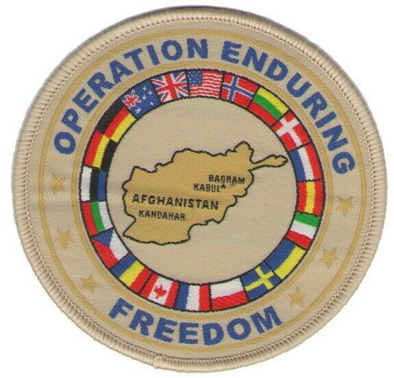 Military Afghanistan Coalition Forces Patch Operation Enduring Freedom OEF NATO