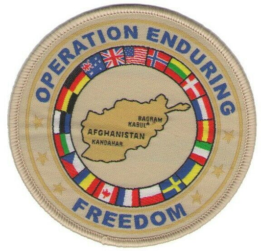 Military Afghanistan Coalition Forces Patch Operation Enduring Freedom OEF NATO