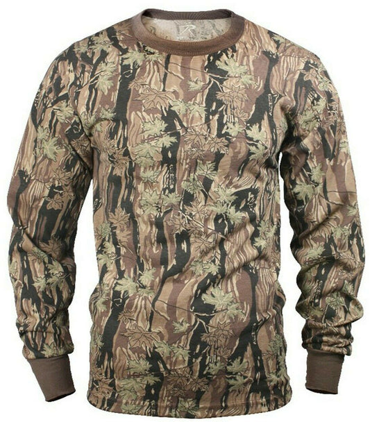 Rothco Long Sleeve Camo T-Shirt - Smokey Branch Camo