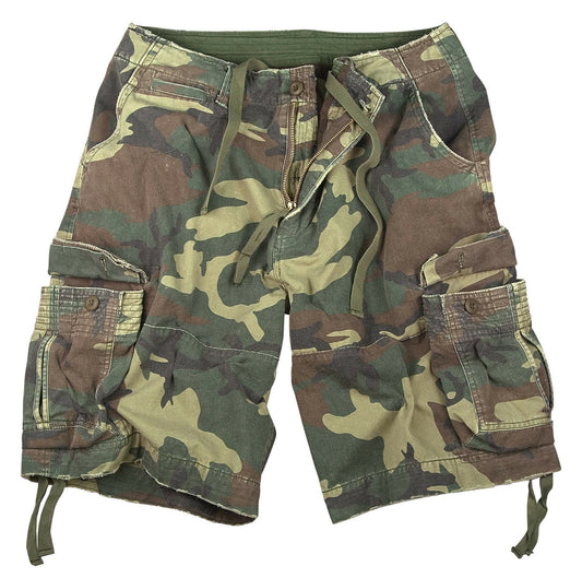 Rothco Vintage Camo Infantry Utility Shorts - Woodland Camo