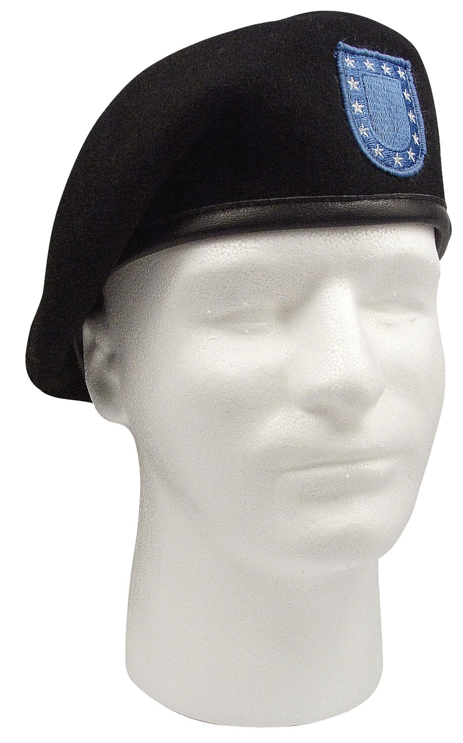 Rothco Inspection Ready Black Beret With Flash
