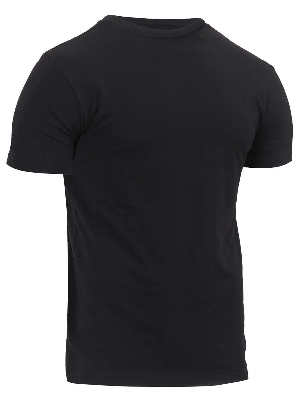 Rothco Athletic Fit Solid Color Military T-Shirt - Black