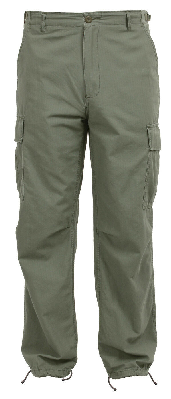 Rothco Vintage Vietnam Rip-Stop Fatigue Pants - Olive Drab Green