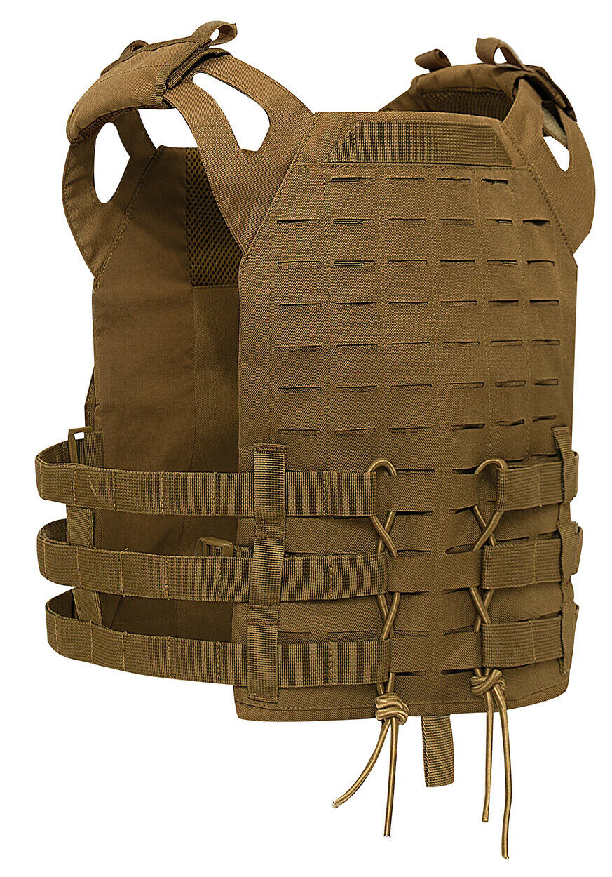 Rothco Laser Cut MOLLE Lightweight Armor Carrier Vest - Coyote Brown