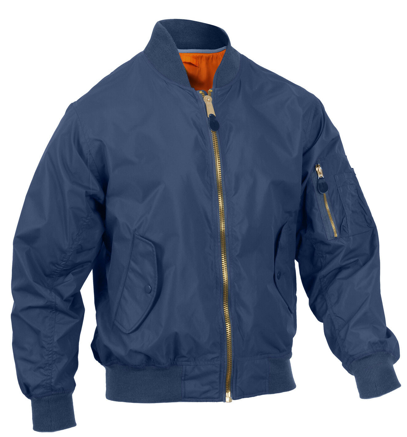 Rothco Lightweight MA-1 Flight Jacket - Navy Blue