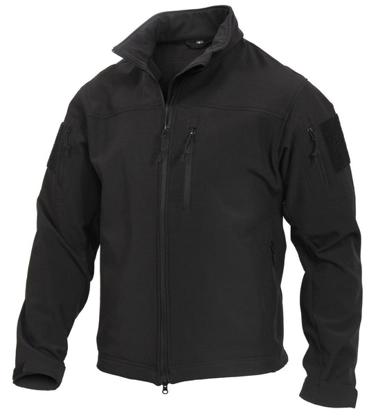 Rothco Stealth Ops Soft Shell Tactical Jacket - Black