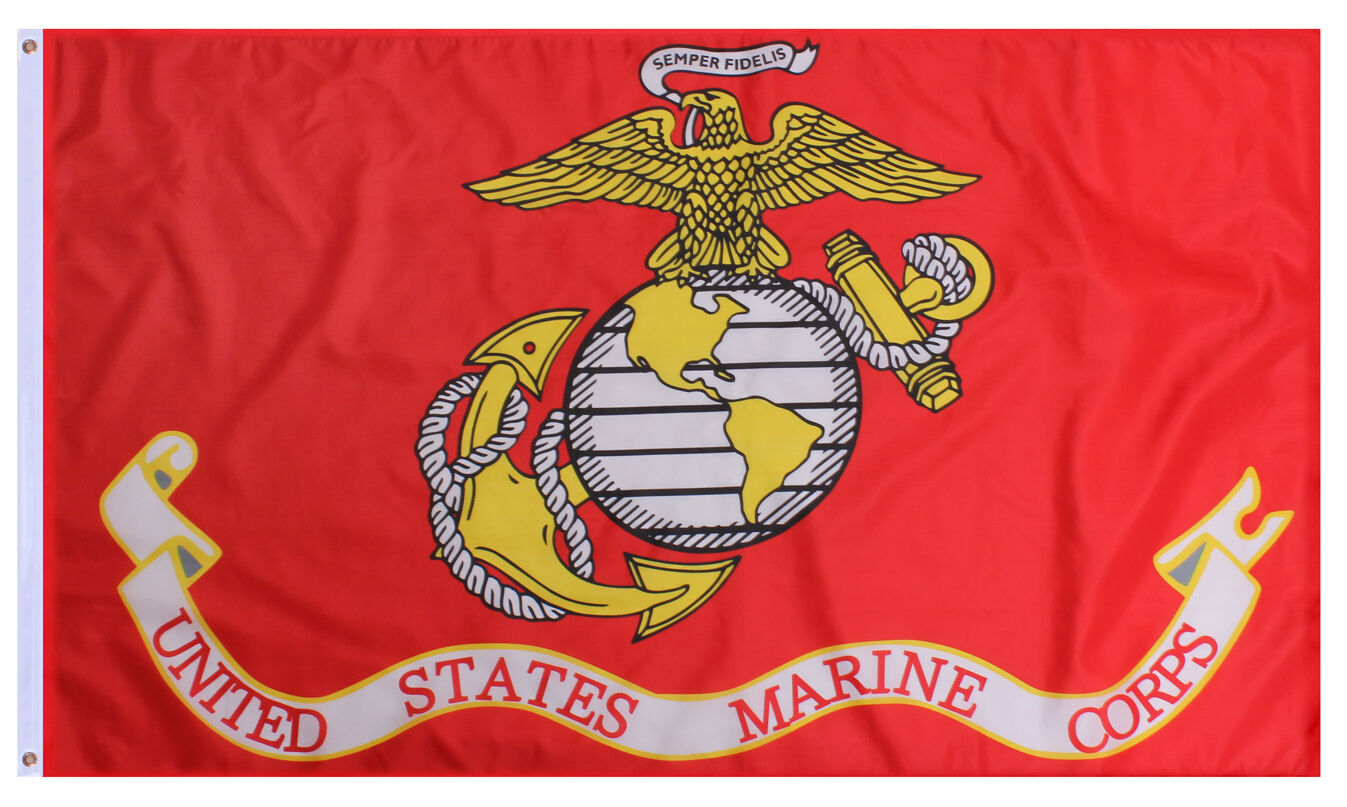 Rothco USMC Eagle, Globe and Anchor Flag - 3' x 5'