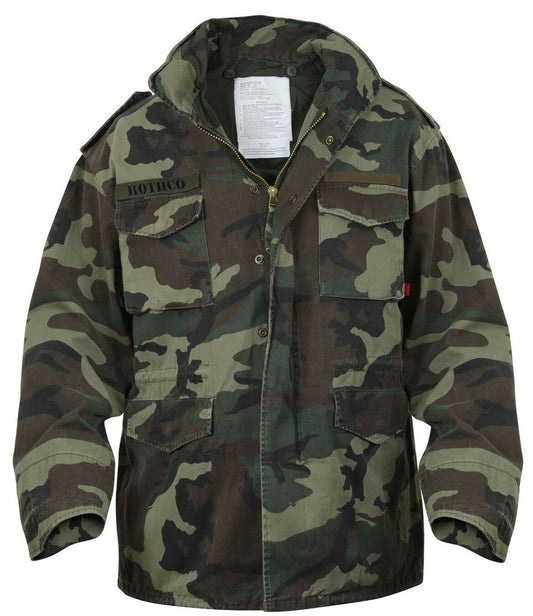 Rothco Vintage M-65 Field Jacket - Woodland Camo