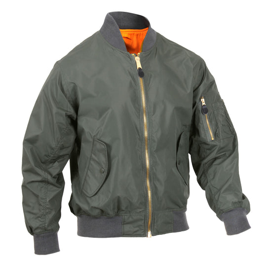 Rothco Lightweight MA-1 Flight Jacket - Sage Green