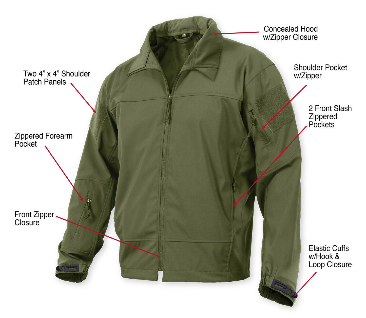 Rothco Covert Ops Lightweight Soft Shell Jacket
