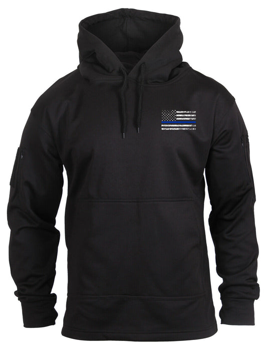 Rothco Thin Blue Line Concealed Carry Hoodie - Black