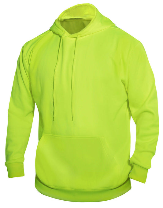 Rothco High-Vis Performance Hooded Sweatshirt - Safety Green