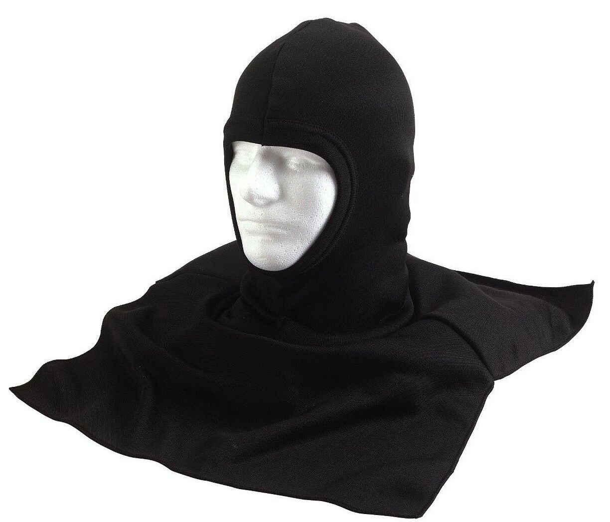 Rothco Black Polyester Balaclava With Dickie