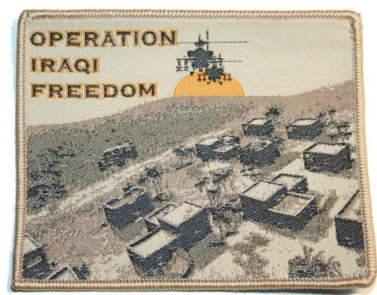 oif military patch operation iraqi freedom iraq town apache helicopter