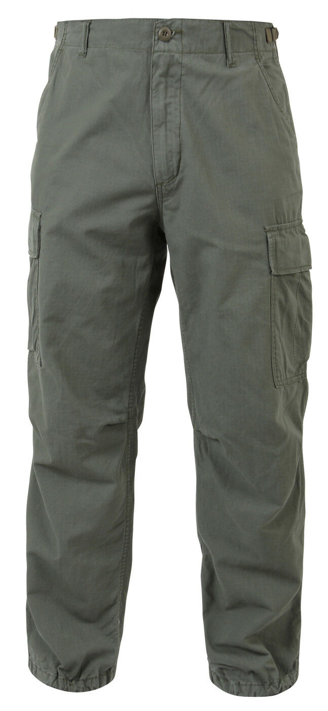 Rothco Vintage Vietnam Rip-Stop Fatigue Pants - Olive Drab Green