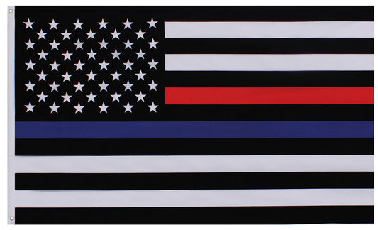 Rothco Thin Blue and Thin Red Line Flag 3 feet by 5 feet