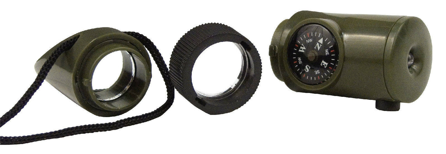 Rothco 6-in-1 LED Survival Whistle Kit