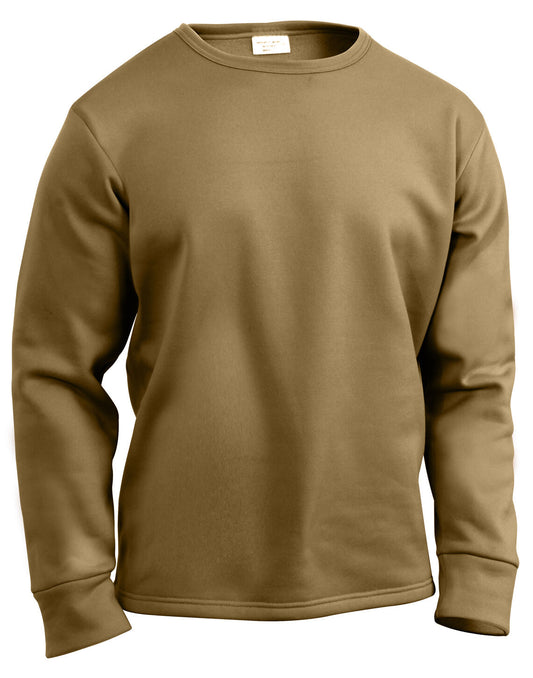 Rothco ECWCS Poly Crew Neck Top - AR 670-1 Army Coyote Brown