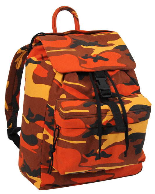 Rothco Canvas Daypack - Savage Orange Camo