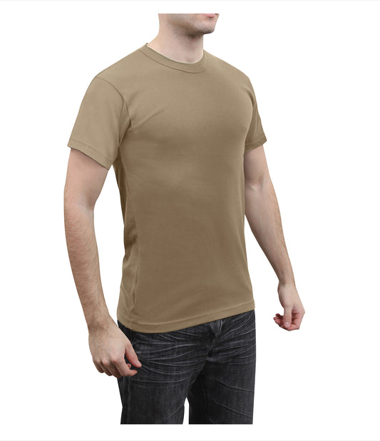 Rothco Solid Color Cotton Polyester Blend Military T-Shirt