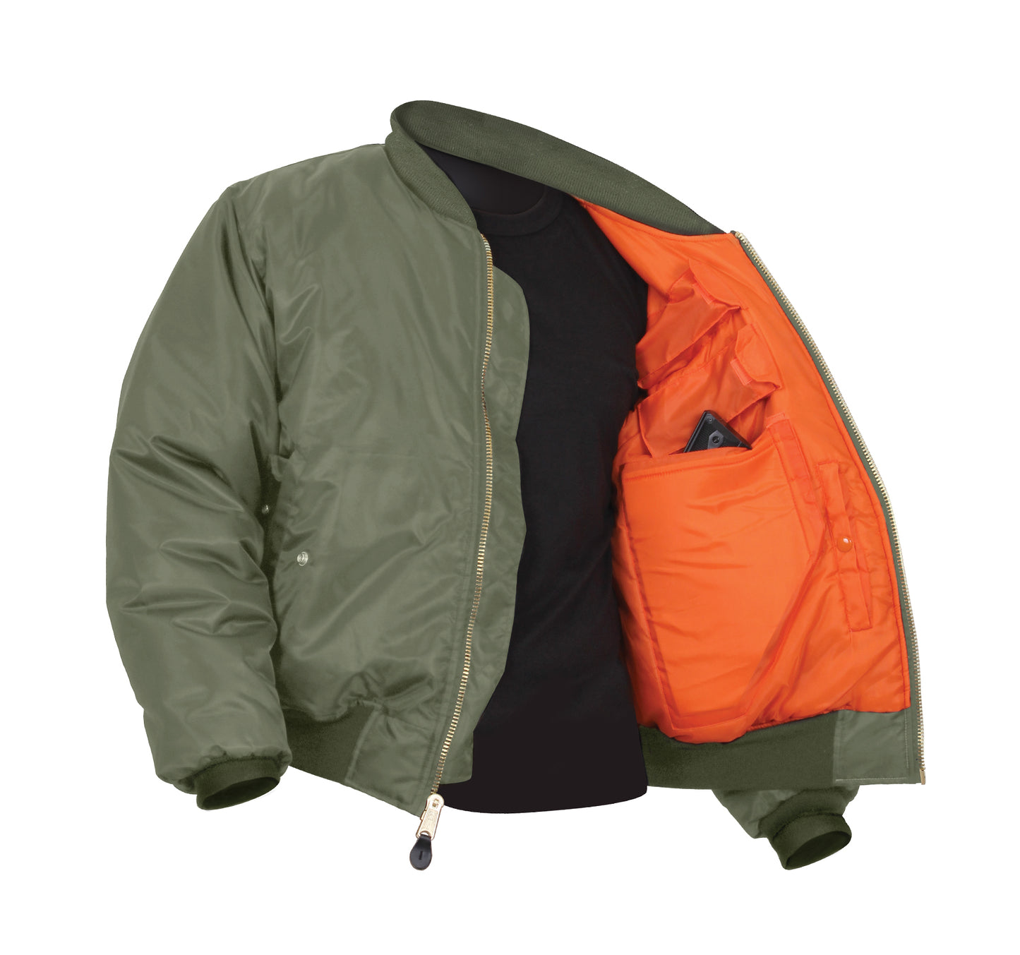 Rothco Concealed Carry MA-1 Flight Jacket - Sage Green
