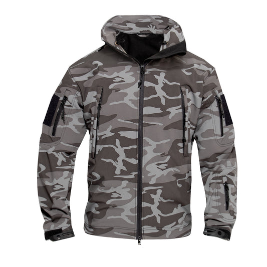 Rothco Special Ops Tactical Soft Shell Jacket - Black Camo