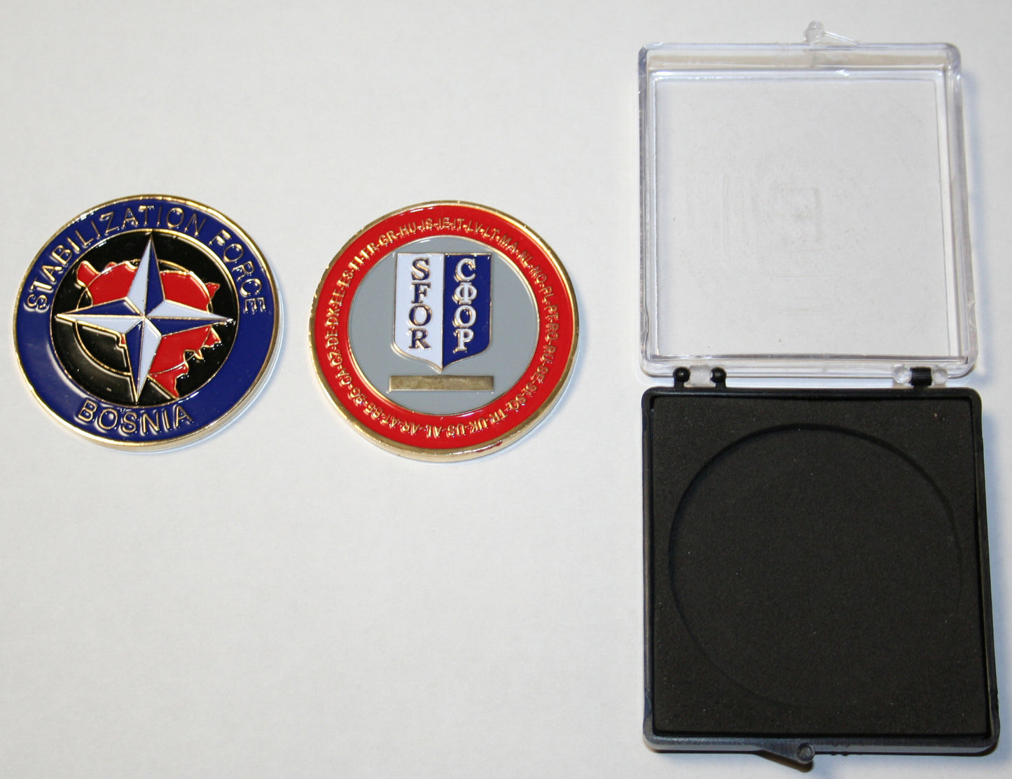 Challenge Coin - SFOR NATO Bosnia Stabilization Force