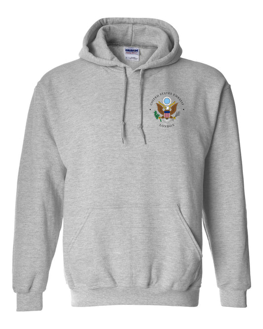 Embroidered London US Embassy Hoodie