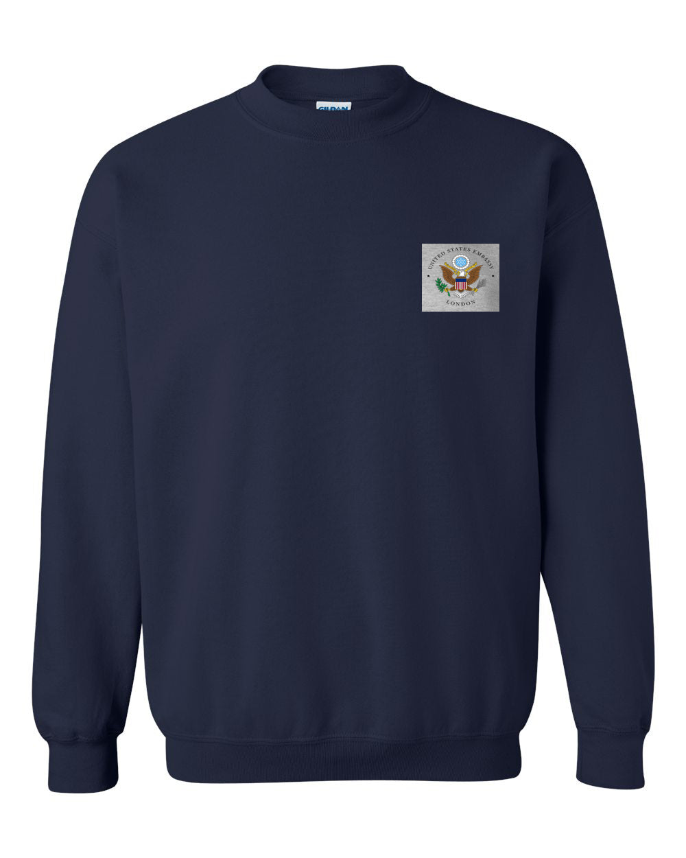 Embroidered London US Embassy Crew Neck Sweatshirt